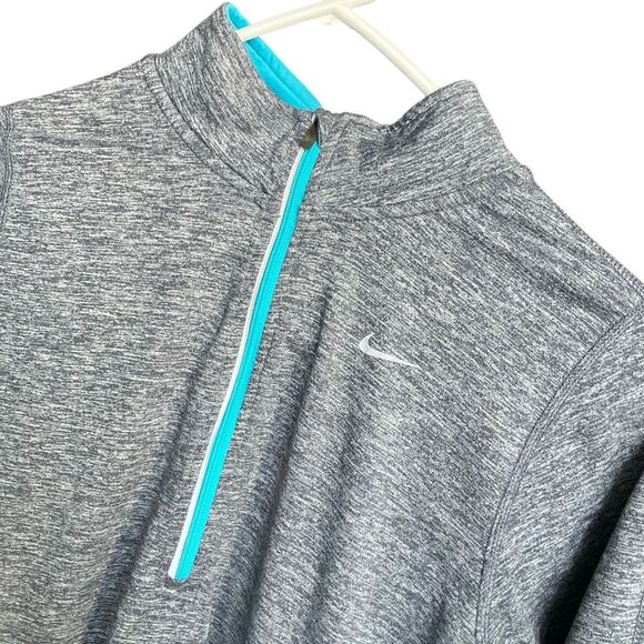 Nike running quarter zip long sleeve Top XS with thumb holes #756 - Picture 4 of 7